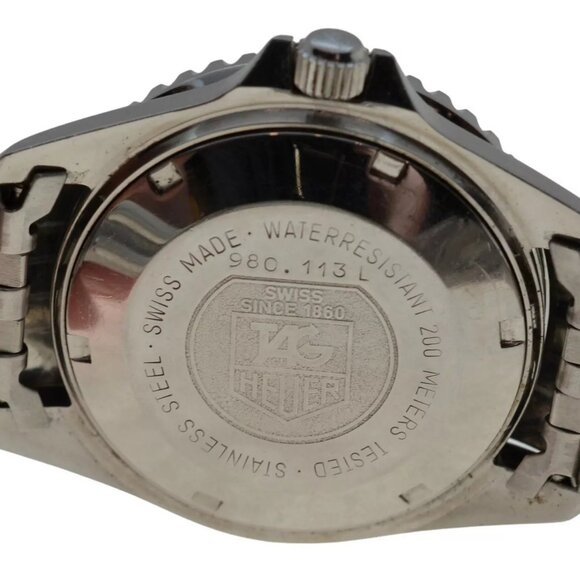 Men's 37mm Tag Heuer 980.113L Luminous Dial Professional 1000 Watch Jubilee Band - Picture 10 of 11